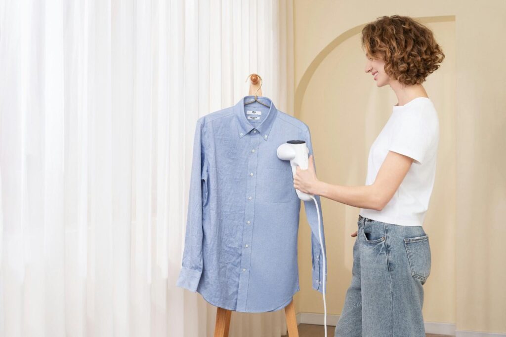Collection of top-rated garment steamers displayed on clean surf