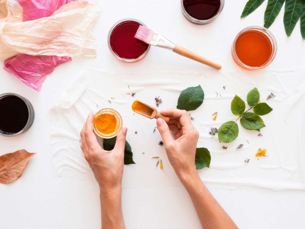 top-view-natural-pigments-composition