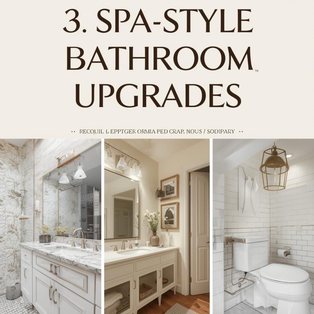 budget bathroom renovation with updated vanity and mirror