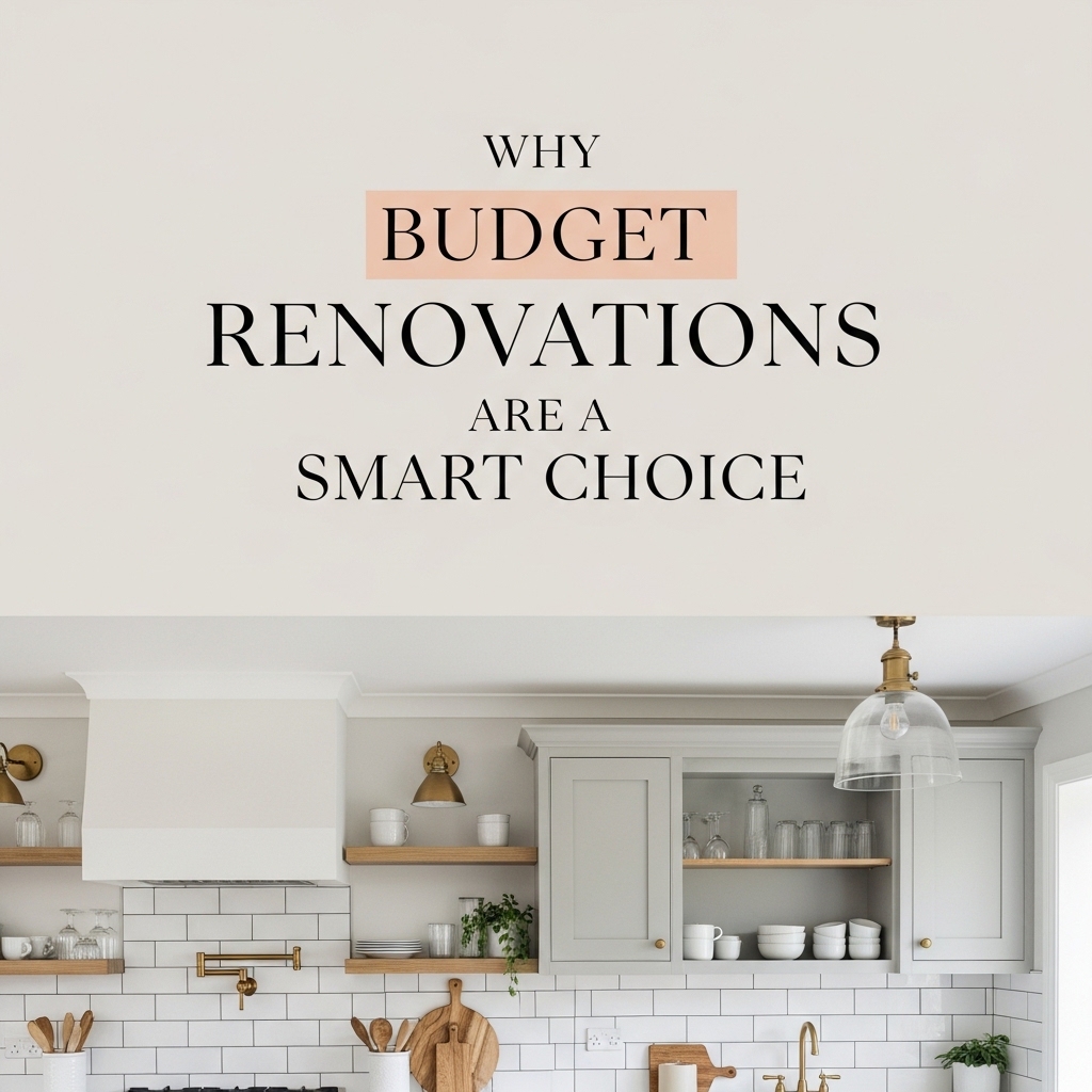 budget home renovation ideas planning worksheet on kitchen table